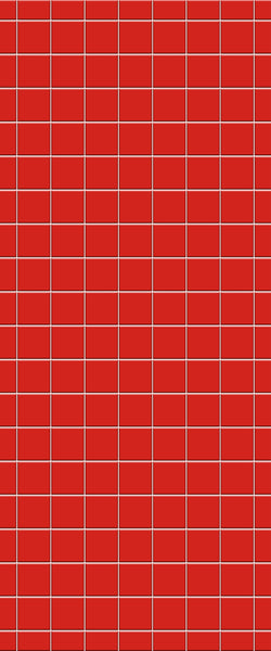 Red Checkerboard Tile Acrylic Shower Wall Panel 2440mm x 1220mm ( 3mm Thick) - CladdTech