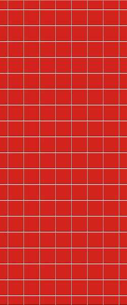 Red Checkerboard Tile Acrylic Shower Wall Panel 2440mm x 1220mm ( 3mm Thick) - CladdTech