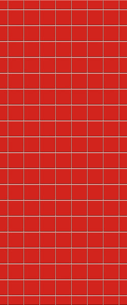 Red Checkerboard Tile Acrylic Shower Wall Panel 2440mm x 1220mm ( 3mm Thick) - CladdTech