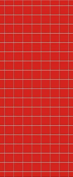 Red Checkerboard Tile Acrylic Shower Wall Panel 2440mm x 1220mm ( 3mm Thick) - CladdTech