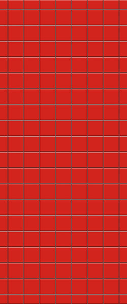 Red Checkerboard Tile Acrylic Shower Wall Panel 2440mm x 1220mm ( 3mm Thick) - CladdTech