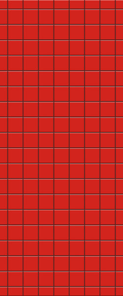 Red Checkerboard Tile Acrylic Shower Wall Panel 2440mm x 1220mm ( 3mm Thick) - CladdTech