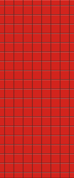 Red Checkerboard Tile Acrylic Shower Wall Panel 2440mm x 1220mm ( 3mm Thick) - CladdTech