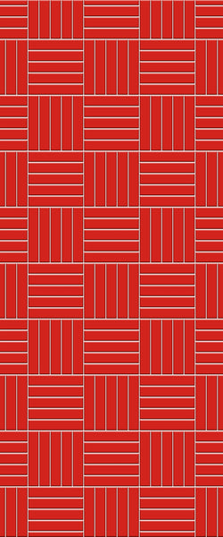 Red Mosaic Tile Acrylic Shower Wall Panel 2440mm x 1220mm ( 3mm Thick) - CladdTech