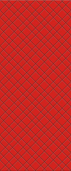 Red Basket Weave Tile Acrylic Shower Panel 2440mm x 1220mm ( 3mm Thick) - CladdTech