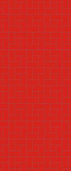 Red Windmill Tile Acrylic Shower Panel 2440mm x 1220mm ( 3mm Thick) - CladdTech