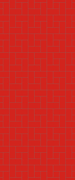 Red Windmill Tile Acrylic Shower Panel 2440mm x 1220mm ( 3mm Thick) - CladdTech