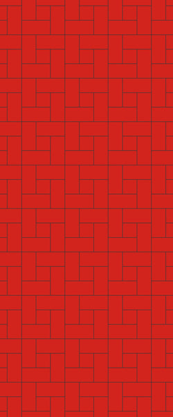 Red Windmill Tile Acrylic Shower Panel 2440mm x 1220mm ( 3mm Thick) - CladdTech