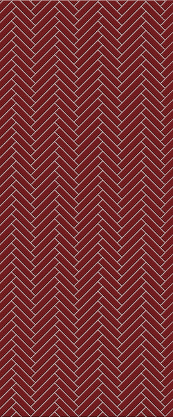 Red Single Herringbone Tile Acrylic Shower Panel 2440mm x 1220mm ( 3mm Thick) - CladdTech