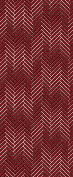 Red Single Herringbone Tile Acrylic Shower Panel 2440mm x 1220mm ( 3mm Thick) - CladdTech