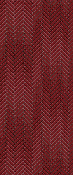 Red Single Herringbone Tile Acrylic Shower Panel 2440mm x 1220mm ( 3mm Thick) - CladdTech