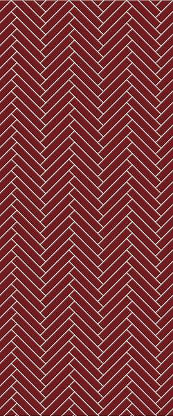 Red Double Herringbone Tile Acrylic Shower Panel 2440mm x 1220mm ( 3mm Thick) - CladdTech
