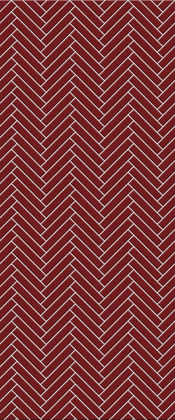 Red Double Herringbone Tile Acrylic Shower Panel 2440mm x 1220mm ( 3mm Thick) - CladdTech