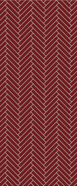 Red Double Herringbone Tile Acrylic Shower Panel 2440mm x 1220mm ( 3mm Thick) - CladdTech