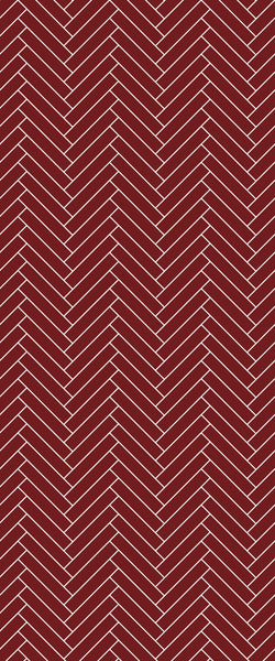 Red Double Herringbone Tile Acrylic Shower Panel 2440mm x 1220mm ( 3mm Thick) - CladdTech
