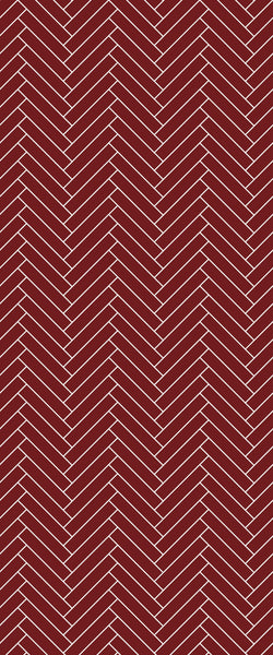 Red Double Herringbone Tile Acrylic Shower Panel 2440mm x 1220mm ( 3mm Thick) - CladdTech