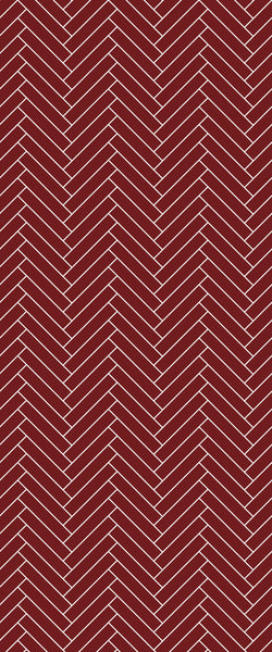 Red Double Herringbone Tile Acrylic Shower Panel 2440mm x 1220mm ( 3mm Thick) - CladdTech