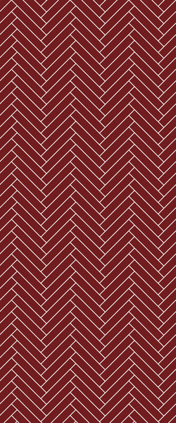 Red Double Herringbone Tile Acrylic Shower Panel 2440mm x 1220mm ( 3mm Thick) - CladdTech