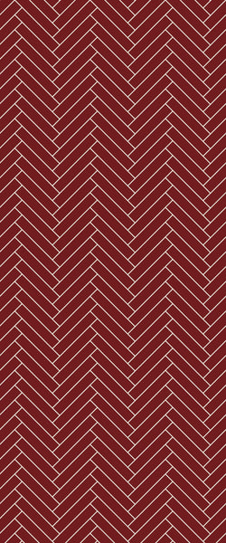Red Double Herringbone Tile Acrylic Shower Panel 2440mm x 1220mm ( 3mm Thick) - CladdTech