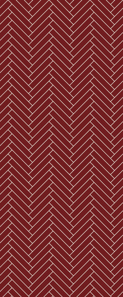 Red Double Herringbone Tile Acrylic Shower Panel 2440mm x 1220mm ( 3mm Thick) - CladdTech