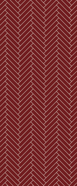 Red Double Herringbone Tile Acrylic Shower Panel 2440mm x 1220mm ( 3mm Thick) - CladdTech