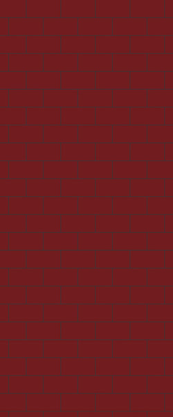 Red Subway Tile Acrylic Shower Panel 2440mm x 1220mm ( 3mm Thick) - CladdTech