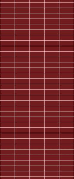 Red Horizontal Block Tile Acrylic Shower Panel 2440mm x 1220mm ( 3mm Thick) - CladdTech