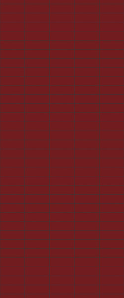 Red Horizontal Block Tile Acrylic Shower Panel 2440mm x 1220mm ( 3mm Thick) - CladdTech