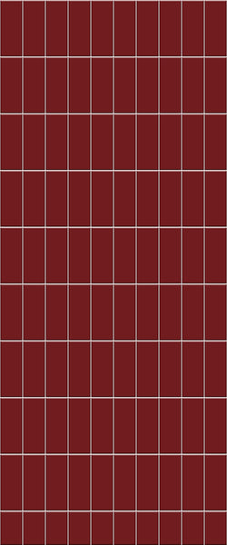 Red Vertical Block Tile Acrylic Shower Panel 2440mm x 1220mm ( 3mm Thick) - CladdTech