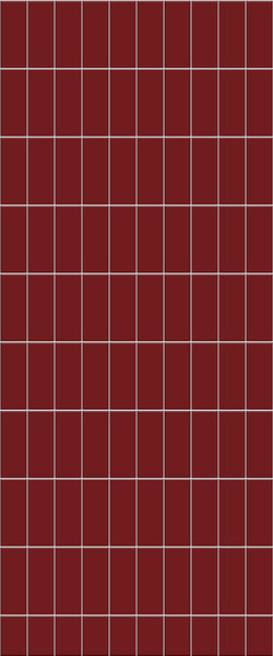 Red Vertical Block Tile Acrylic Shower Panel 2440mm x 1220mm ( 3mm Thick) - CladdTech