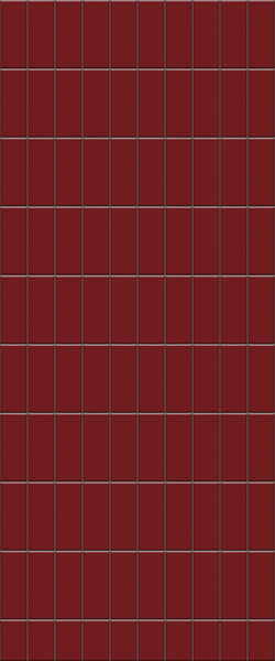 Red Vertical Block Tile Acrylic Shower Panel 2440mm x 1220mm ( 3mm Thick) - CladdTech