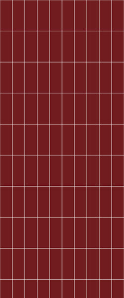 Red Vertical Block Tile Acrylic Shower Panel 2440mm x 1220mm ( 3mm Thick) - CladdTech