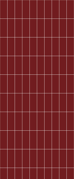 Red Vertical Block Tile Acrylic Shower Panel 2440mm x 1220mm ( 3mm Thick) - CladdTech