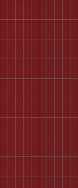 Red Vertical Block Tile Acrylic Shower Panel 2440mm x 1220mm ( 3mm Thick) - CladdTech