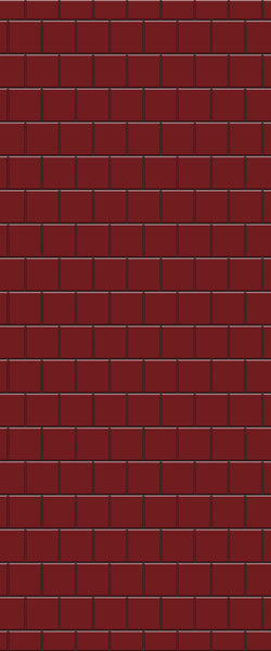 Red Large Square's Tile Acrylic Shower Wall Panel 2440mm x 1220mm ( 3mm Thick) - CladdTech