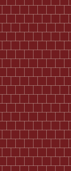 Red Large Square's Tile Acrylic Shower Wall Panel 2440mm x 1220mm ( 3mm Thick) - CladdTech