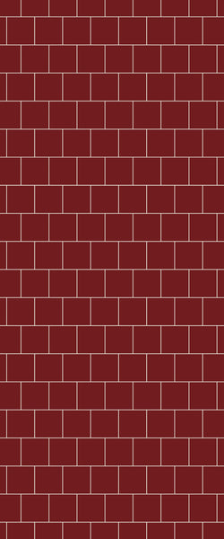 Red Large Square's Tile Acrylic Shower Wall Panel 2440mm x 1220mm ( 3mm Thick) - CladdTech