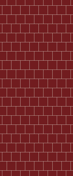 Red Large Square's Tile Acrylic Shower Wall Panel 2440mm x 1220mm ( 3mm Thick) - CladdTech