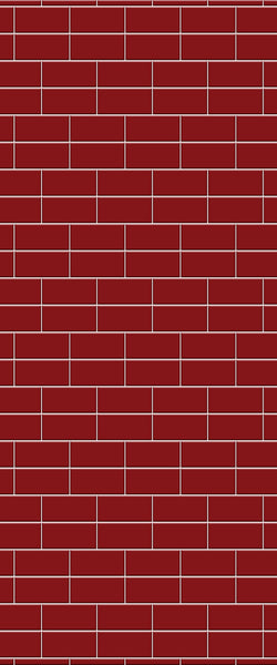 Red Brickbond Tile Acrylic Shower Wall Panel 2440mm x 1220mm ( 3mm Thick) - CladdTech