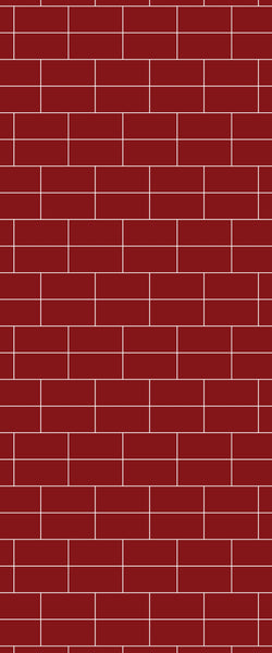 Red Brickbond Tile Acrylic Shower Wall Panel 2440mm x 1220mm ( 3mm Thick) - CladdTech