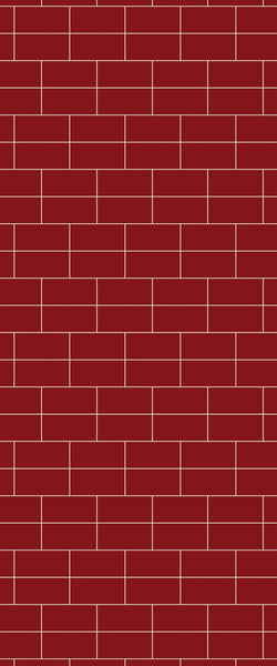 Red Brickbond Tile Acrylic Shower Wall Panel 2440mm x 1220mm ( 3mm Thick) - CladdTech