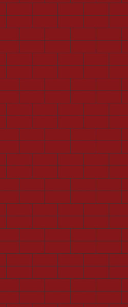 Red Brickbond Tile Acrylic Shower Wall Panel 2440mm x 1220mm ( 3mm Thick) - CladdTech