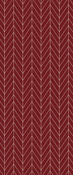 Red Chevron Tile Acrylic Shower Wall Panel 2440mm x 1220mm ( 3mm Thick) - CladdTech