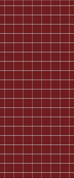 Red Checkerboard Tile Acrylic Shower Wall Panel 2440mm x 1220mm ( 3mm Thick) - CladdTech