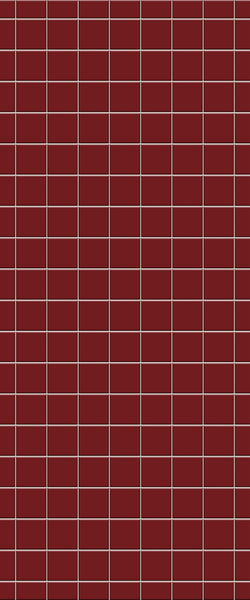 Red Checkerboard Tile Acrylic Shower Wall Panel 2440mm x 1220mm ( 3mm Thick) - CladdTech