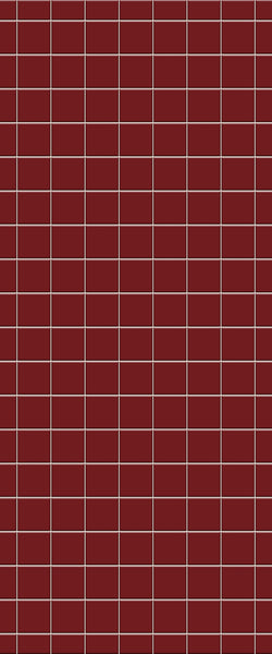 Red Checkerboard Tile Acrylic Shower Wall Panel 2440mm x 1220mm ( 3mm Thick) - CladdTech