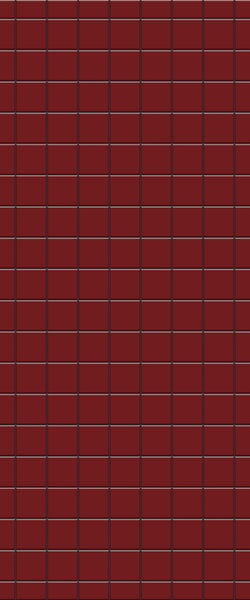 Red Checkerboard Tile Acrylic Shower Wall Panel 2440mm x 1220mm ( 3mm Thick) - CladdTech