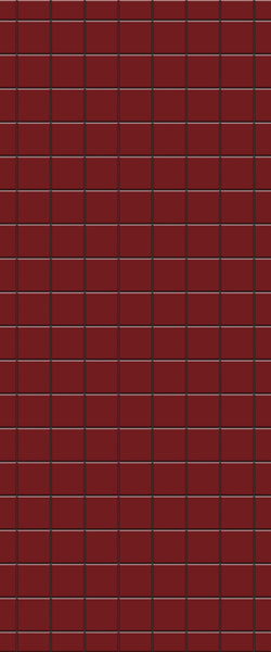 Red Checkerboard Tile Acrylic Shower Wall Panel 2440mm x 1220mm ( 3mm Thick) - CladdTech