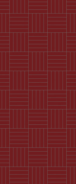 Red Mosaic Tile Acrylic Shower Wall Panel 2440mm x 1220mm ( 3mm Thick) - CladdTech