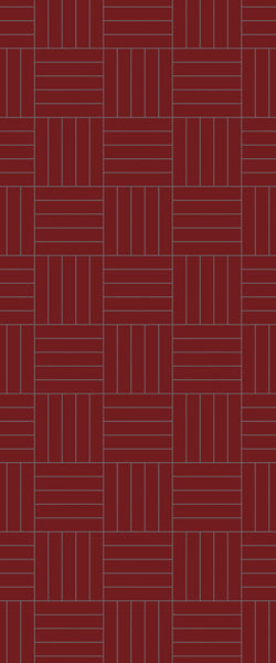 Red Mosaic Tile Acrylic Shower Wall Panel 2440mm x 1220mm ( 3mm Thick) - CladdTech